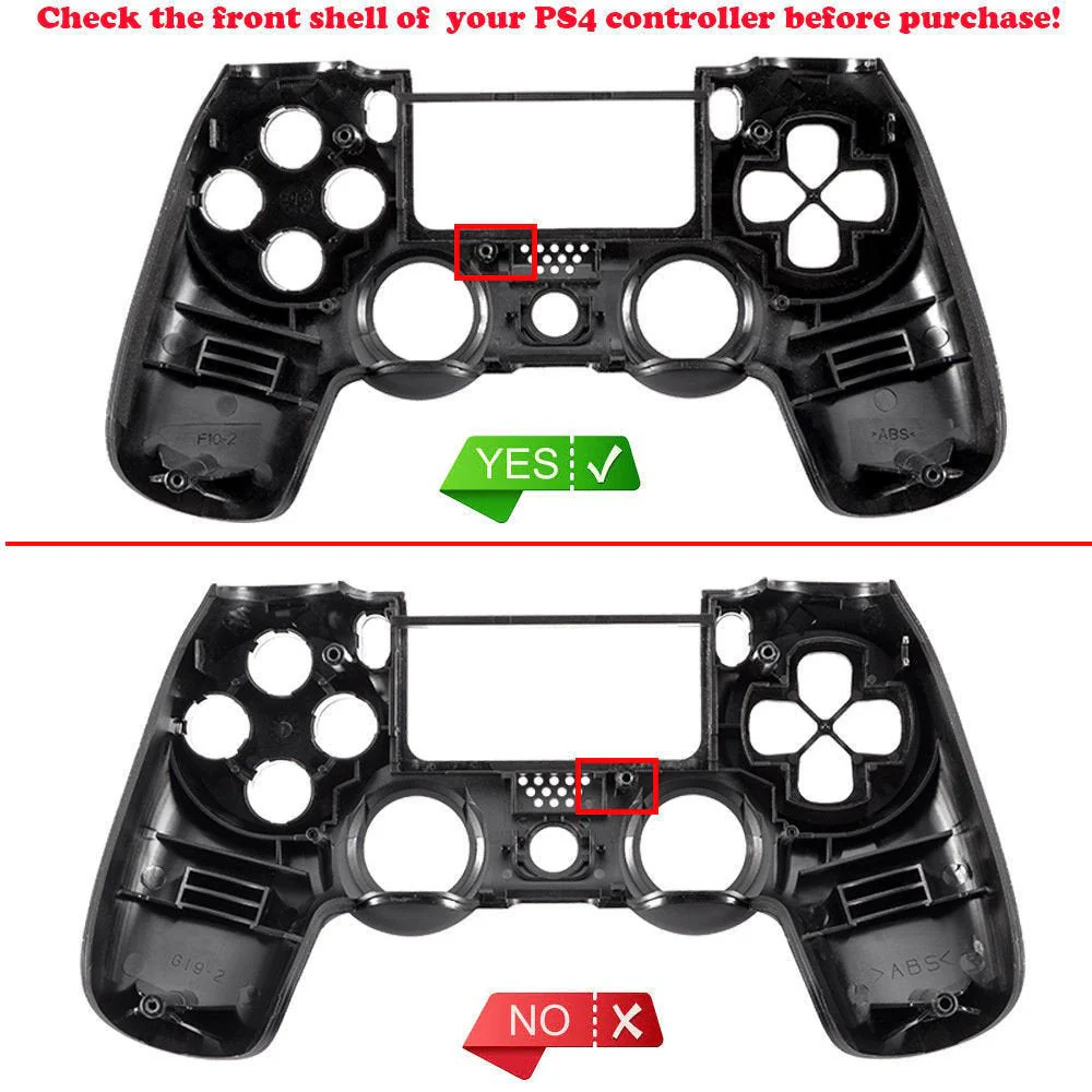 eXtremeRate Replacement Front Housing Shell for PS4 Controller JDM-001/011/020 - Shadow Scarlet Red - Image 3
