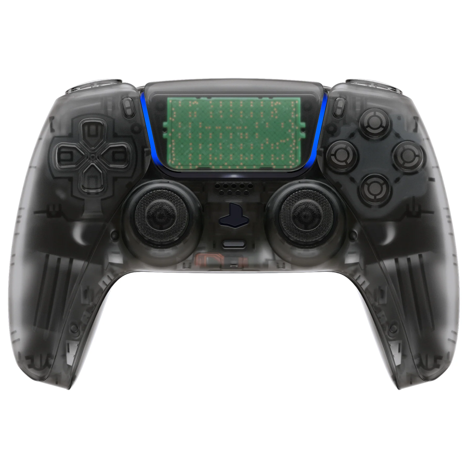 eXtremeRate Replacement Full Set Shells with Buttons Compatible with PS5 Controller BDM-010/020 - Clear Black - Image 2