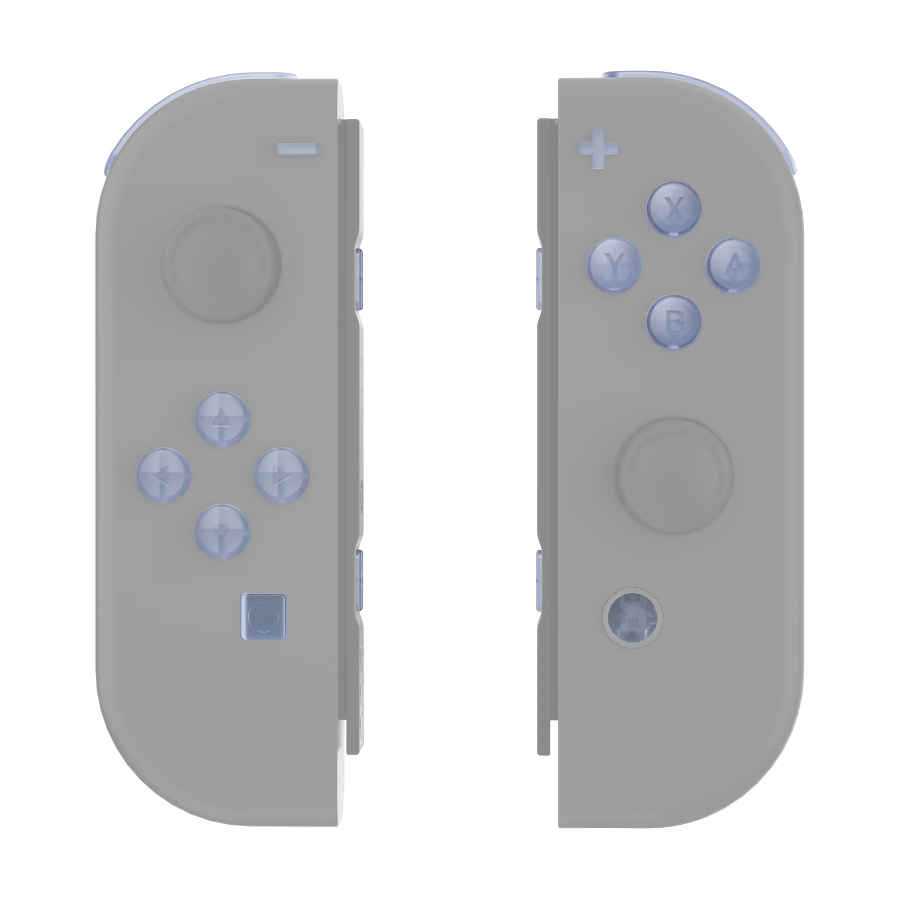 eXtremeRate Replacement Full Set Buttons for Joycon of NS Switch - Clear Glacier Blue