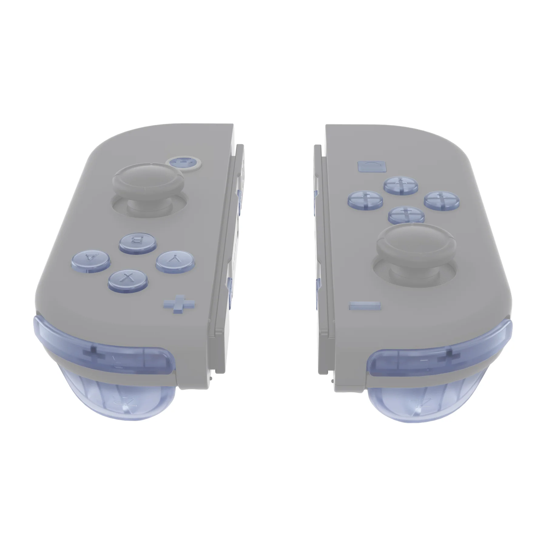 eXtremeRate Replacement Full Set Buttons for Joycon of NS Switch - Clear Glacier Blue - Image 4