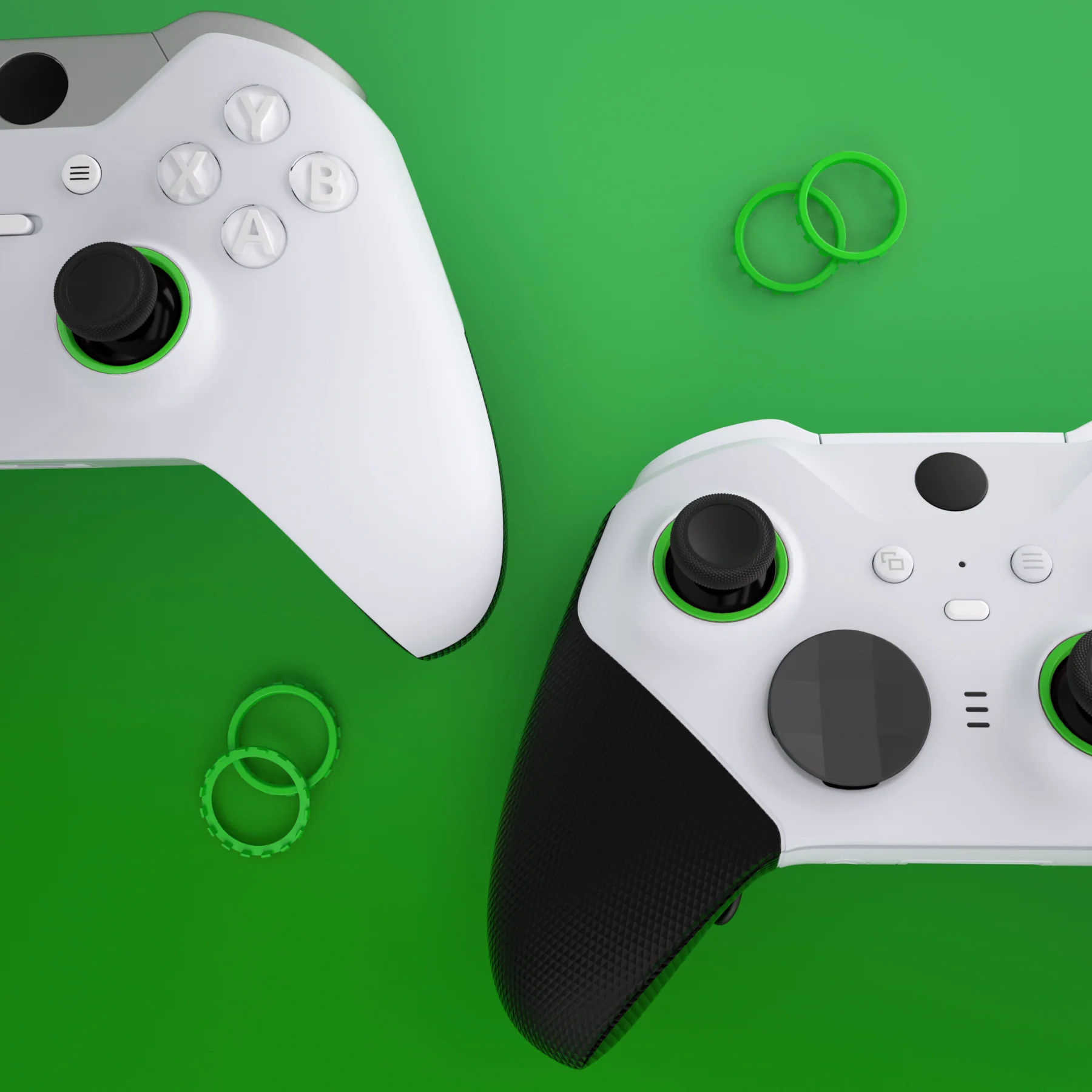 eXtremeRate Custom Accent Rings for Xbox Elite Series 2 Core & for Elite Series 2 & for Xbox One Elite Controller, Compatible with eXtremeRate ASR Version Shell for Xbox Series X/S Controller - Green - Image 11