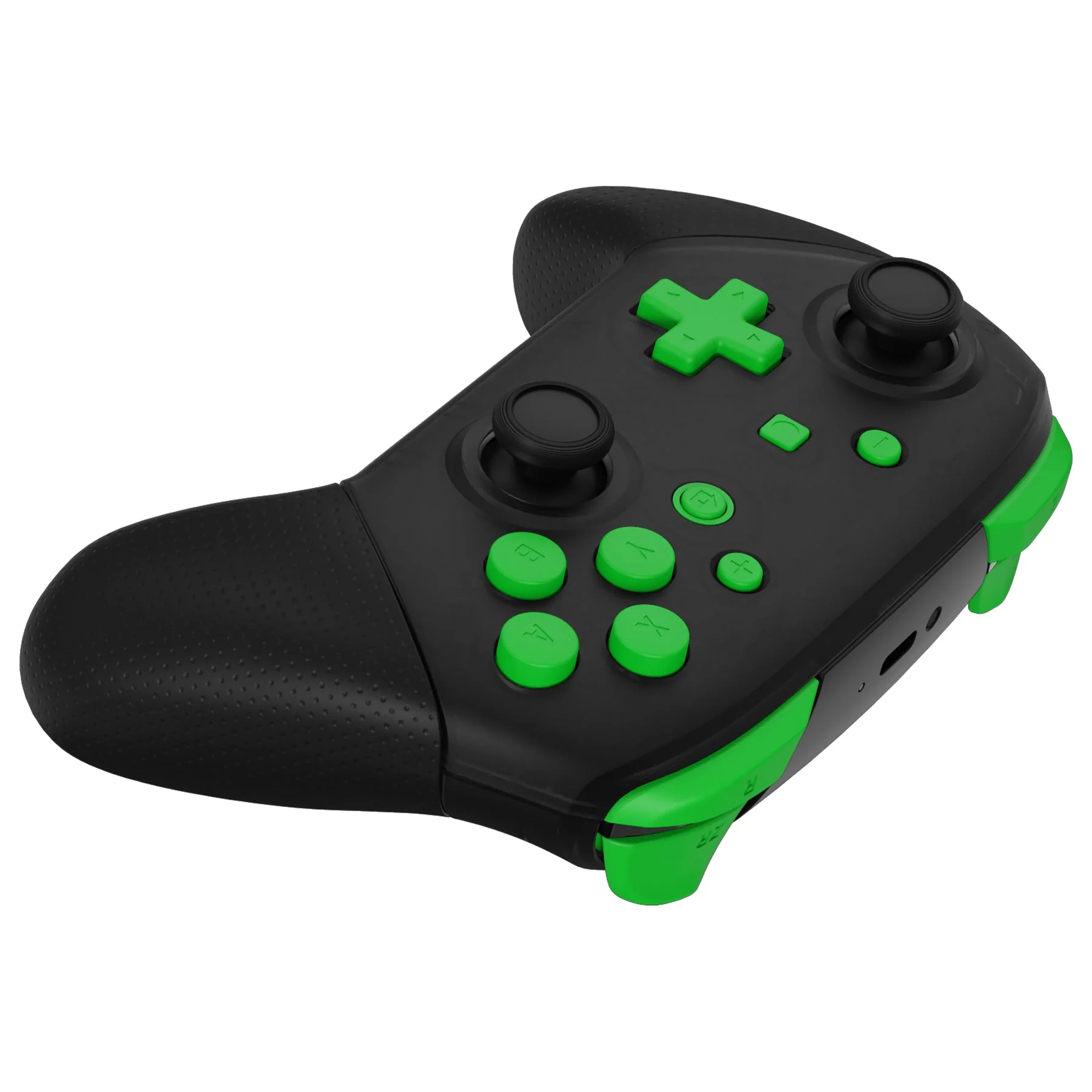eXtremeRate DIY Replacement Full Set Buttons for Nintendo Switch Pro Controller - Green - Image 6