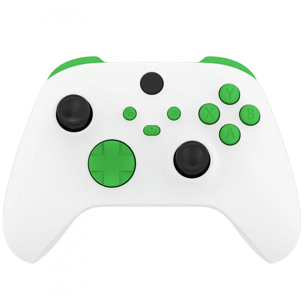 eXtremeRate Replacement Full Set Buttons for Xbox Series X & S Controller - Green