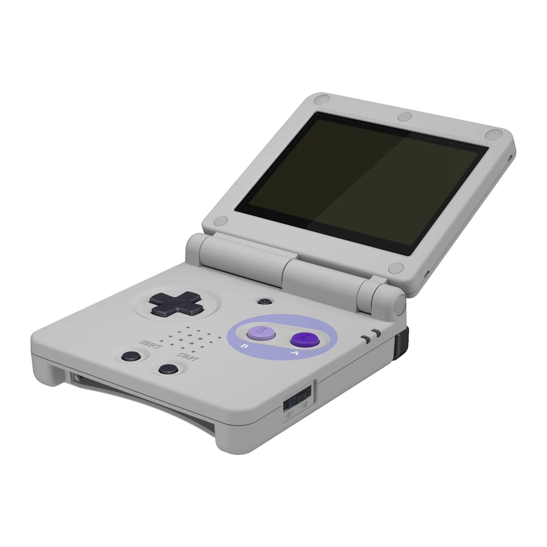 eXtremeRate IPS Ready Upgraded Replacement Full Set Shells with Buttons for Gameboy Advance SP GBA SP, Compatible with Both IPS & Standard LCD - Classic SNES Style