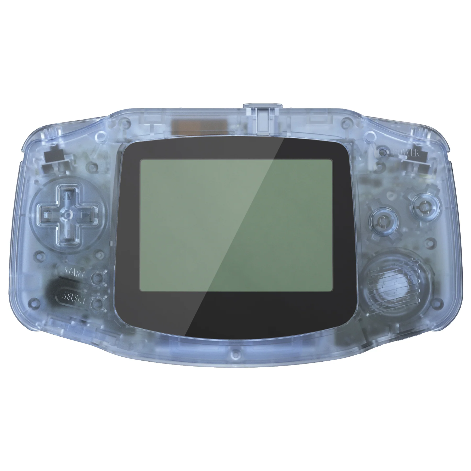 eXtremeRate IPS Ready Upgraded GBA Replacement Full Set Shells with Buttons for Gameboy Advance, Compatible with Both IPS & Standard LCD - Clear Glacier Blue - Black Screen Lens - Image 3