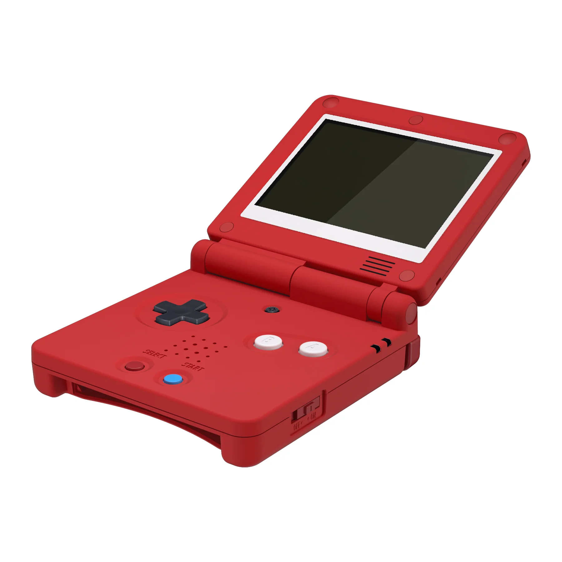 eXtremeRate IPS Ready Upgraded Replacement Full Set Shells with Buttons for Gameboy Advance SP GBA SP, Compatible with Both IPS & Standard LCD - Monster Index Console Style