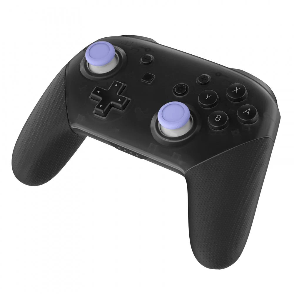 eXtremeRate Replacement Dual-color 3D Joystick Thumbsticks for Nintendo Switch Pro Controller - Light Violet & White - Image 3