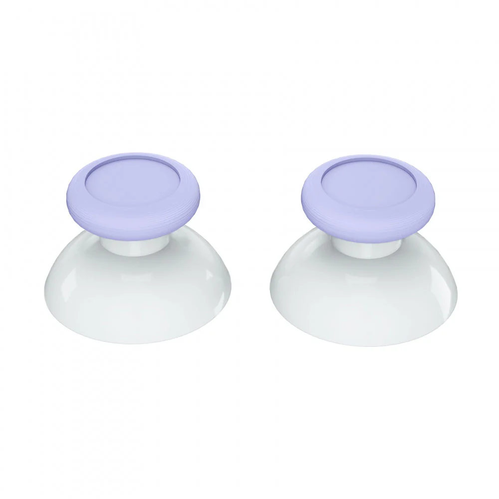 eXtremeRate Replacement Dual-color 3D Joystick Thumbsticks for Nintendo Switch Pro Controller - Light Violet & White - Image 5