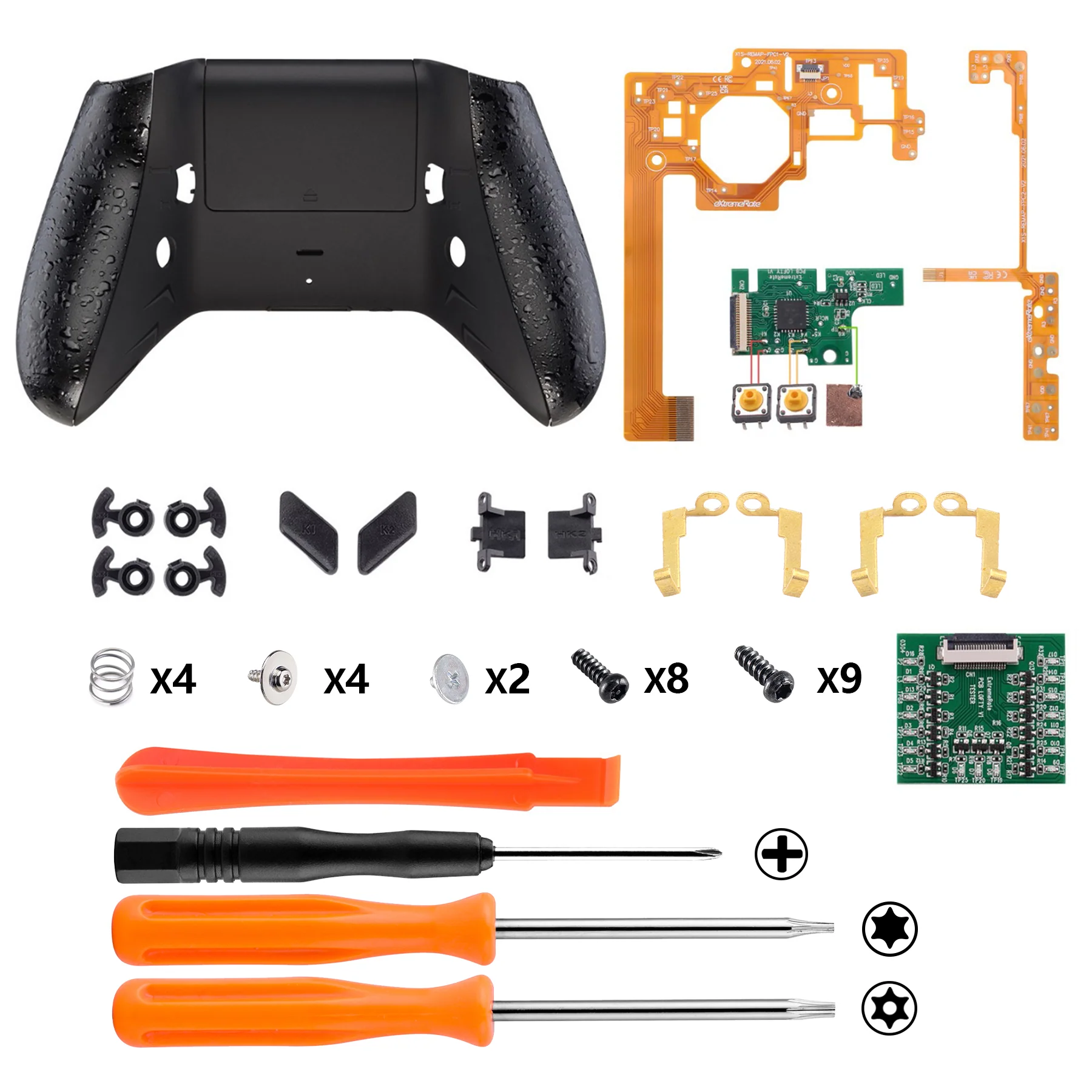 eXtremeRate Lofty Remappable Remap & Trigger Stop Kit for Xbox One X & S Controller - Textured Black - Image 2