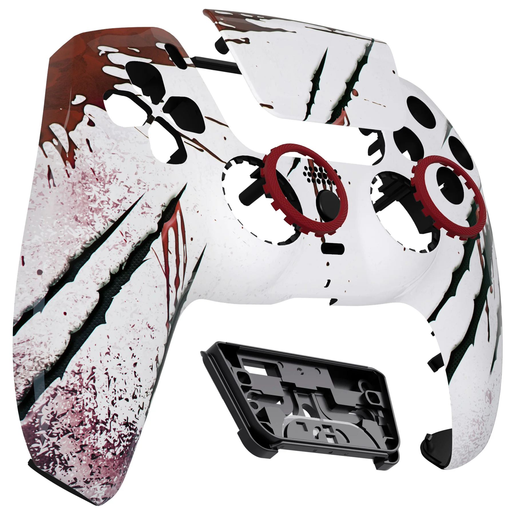 eXtremeRate LUNA Redesigned Replacement Front Shell with Touchpad Compatible with PS5 Controller BDM-010/020/030/040/050 - Wild Attack - Image 10