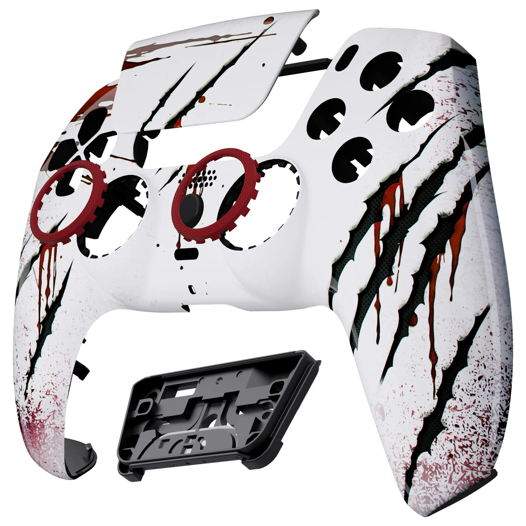 eXtremeRate LUNA Redesigned Replacement Front Shell with Touchpad Compatible with PS5 Controller BDM-010/020/030/040/050 - Wild Attack - Image 9