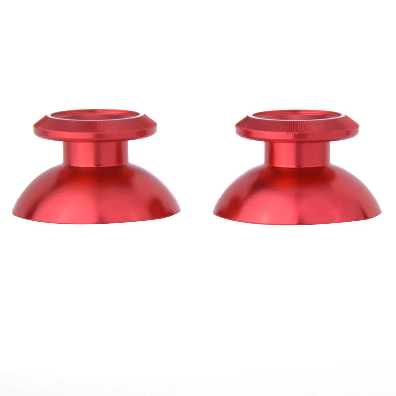 eXtremeRate Replacement Metal Thumbsticks Compatible with PS4 Controller - Red