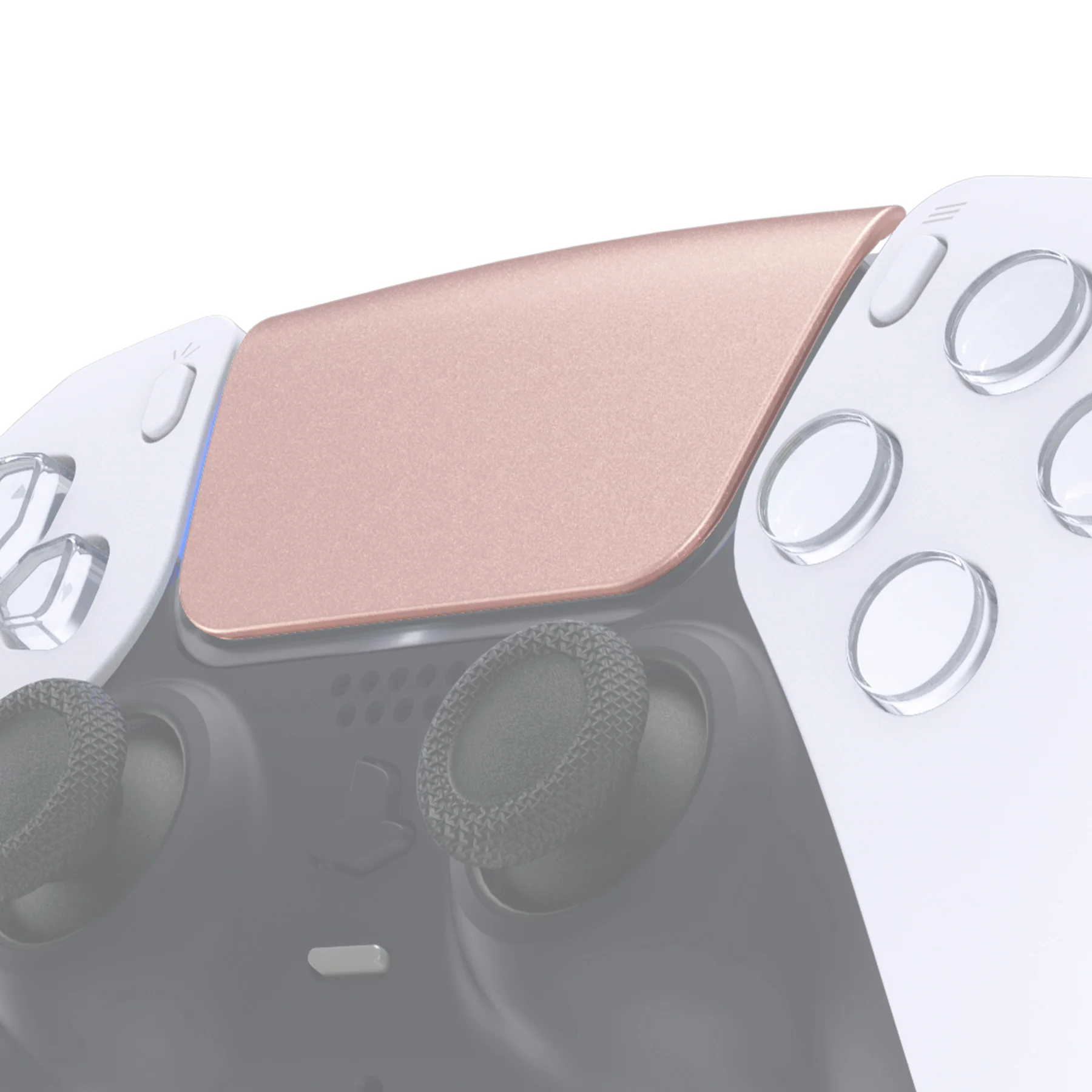 eXtremeRate Replacement Custom Touchpad Cover Compatible with PS5 Controller BDM-010/020/030/040/050/060 - Metallic Rose Gold
