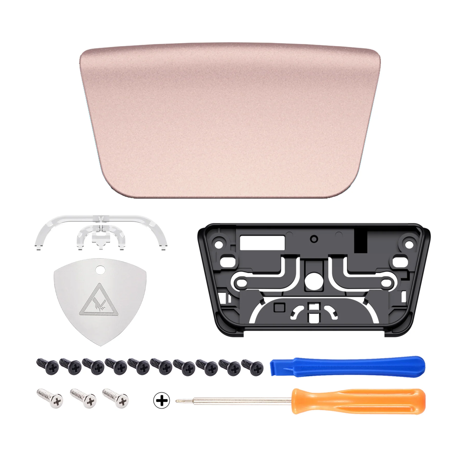 eXtremeRate Replacement Custom Touchpad Cover Compatible with PS5 Controller BDM-010/020/030/040/050/060 - Metallic Rose Gold - Image 2