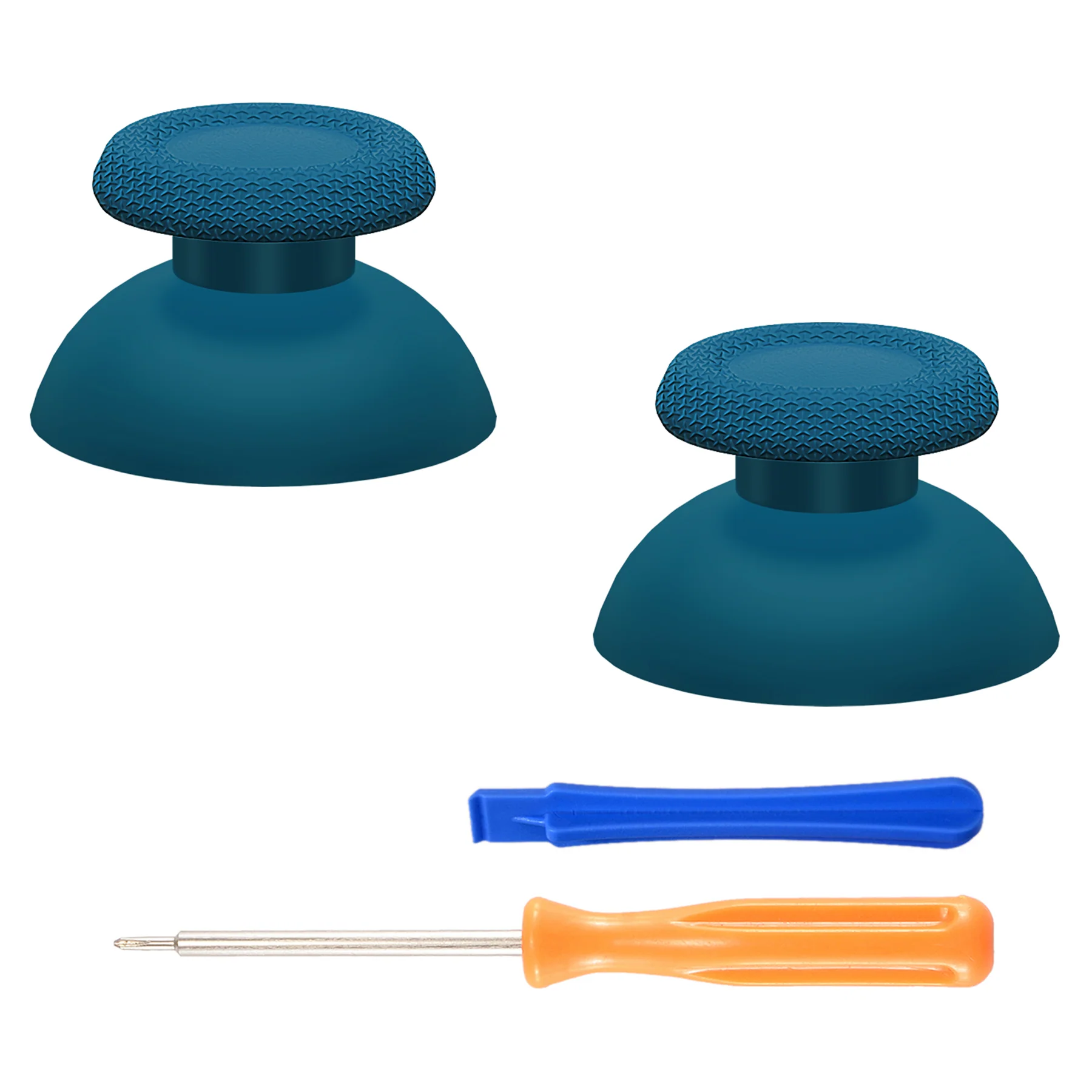 eXtremeRate Replacement Thumbsticks Analog Stick Joystick Compatible with PS5 & PS4 All Model Controller - Mineral Blue
