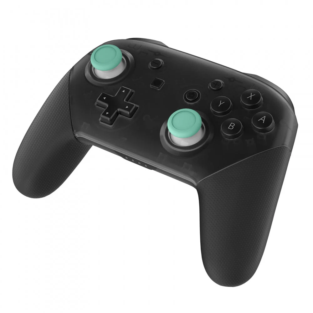 eXtremeRate Replacement Dual-color 3D Joystick Thumbsticks for Nintendo Switch Pro Controller - Mint Green & White - Image 3