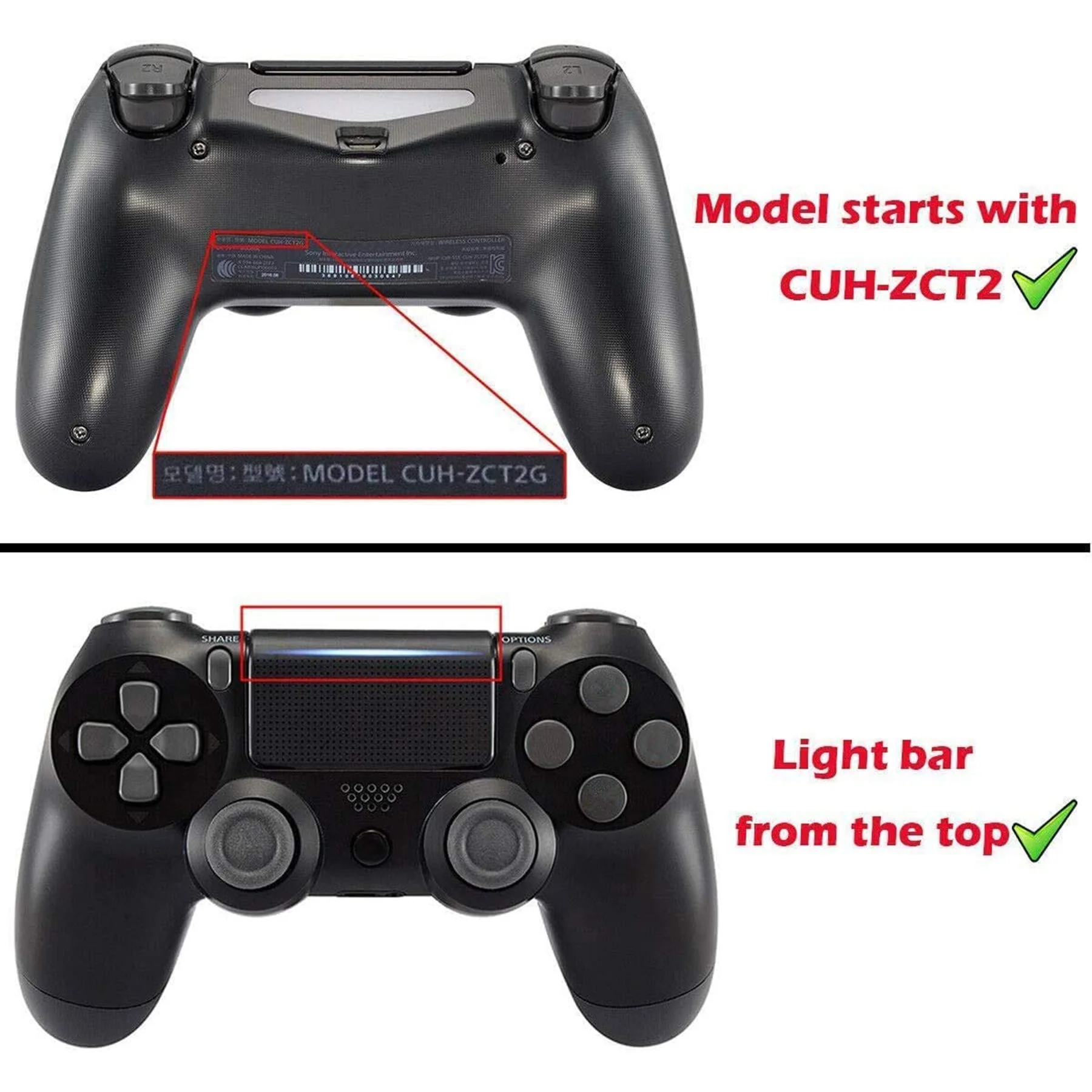 eXtremeRate Multi-Colors Luminated Buttons DTFS LED Kit for PS4 CUH-ZCT2 Controller - White - Image 3