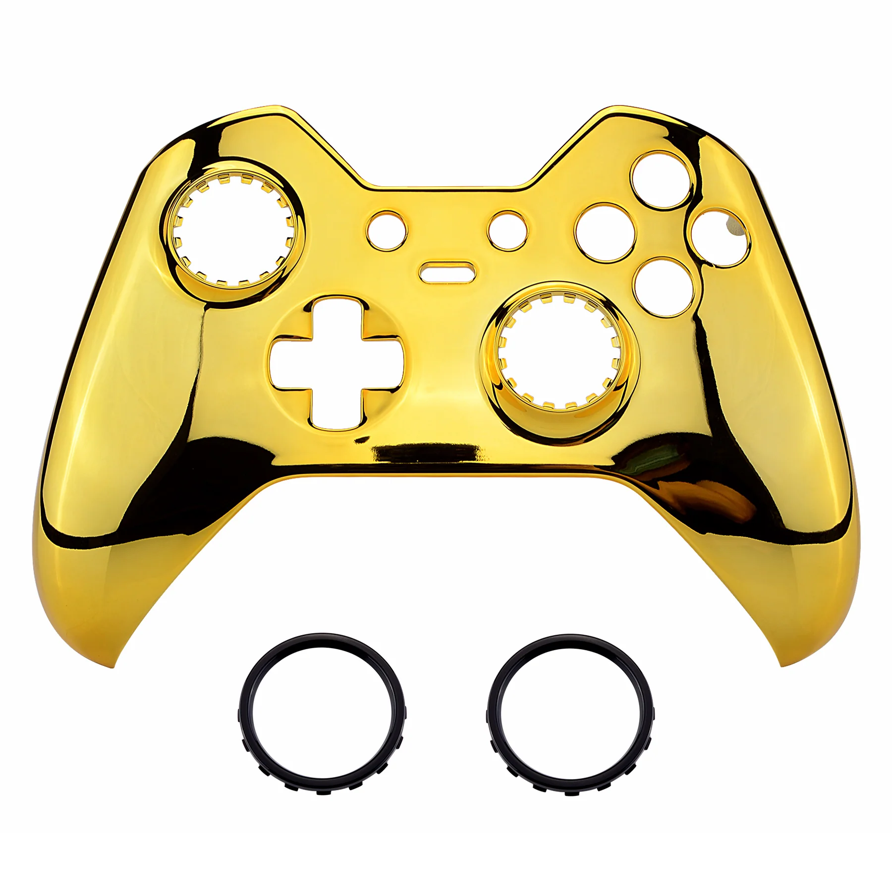 eXtremeRate Replacement Front Housing Shell for Xbox One Elite Controller (Model 1698) - Chrome Gold - Image 7