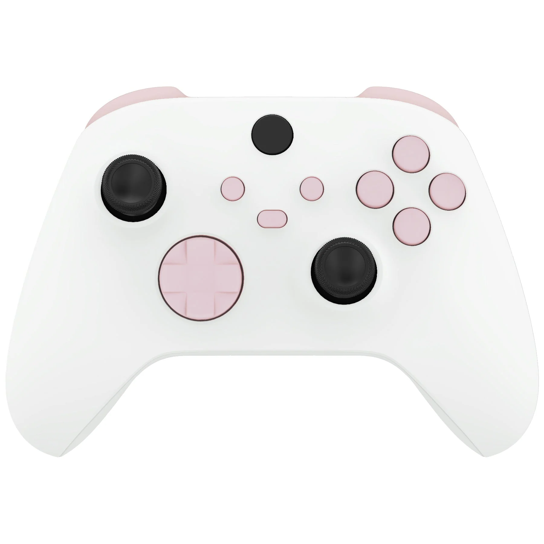 eXtremeRate No Letter Imprint Replacement Full Set Buttons for Xbox Series X & S Controller - Cherry Blossoms Pink