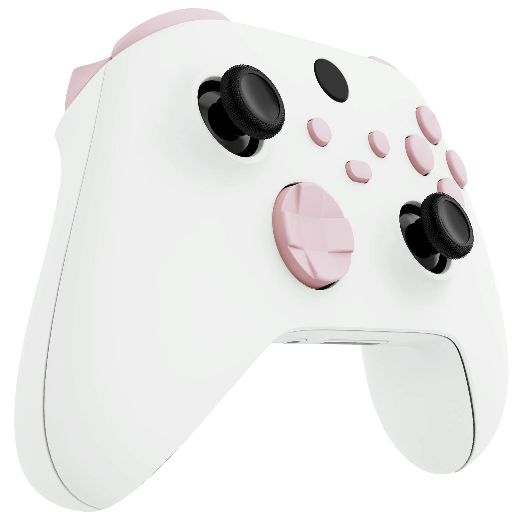 eXtremeRate No Letter Imprint Replacement Full Set Buttons for Xbox Series X & S Controller - Cherry Blossoms Pink - Image 5
