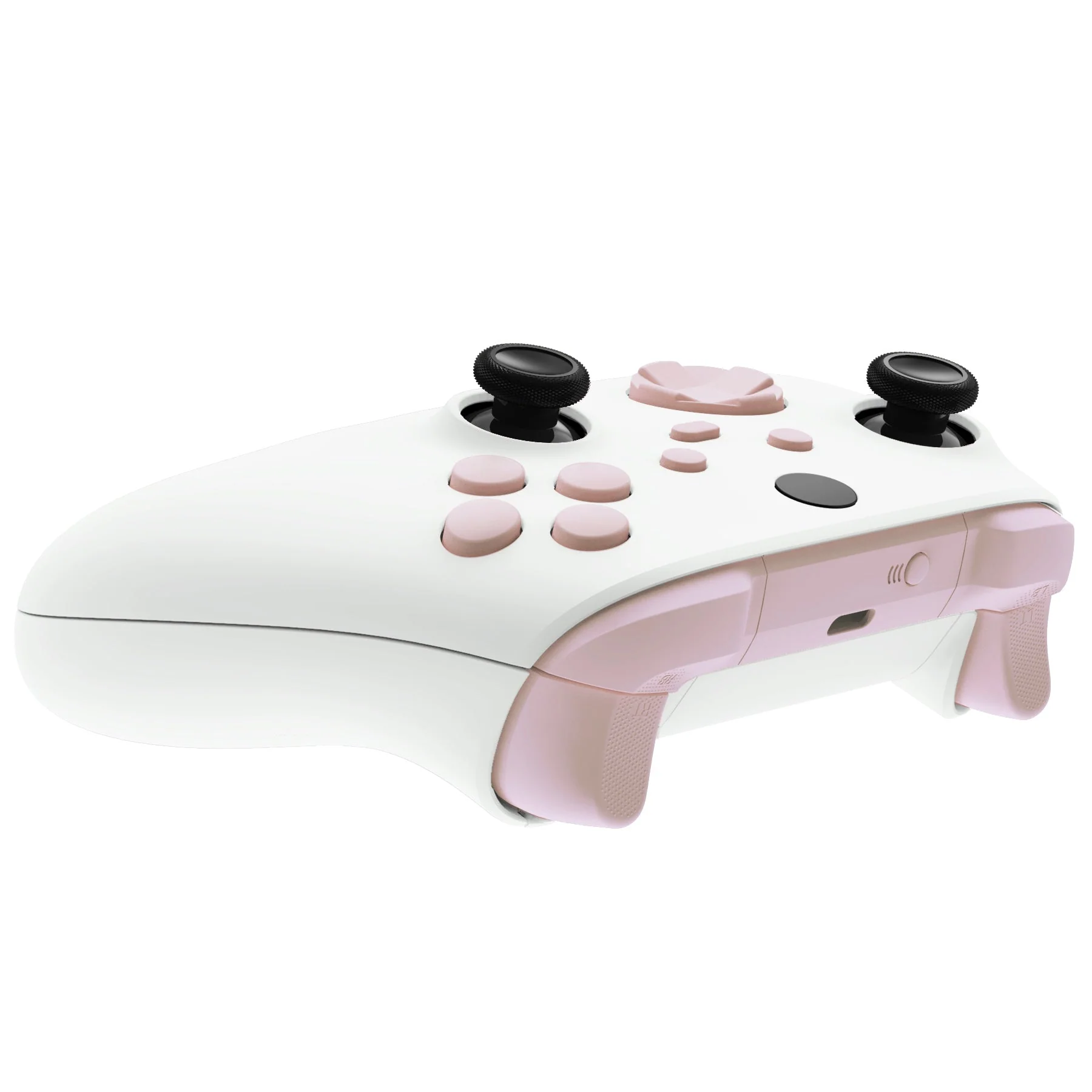 eXtremeRate No Letter Imprint Replacement Full Set Buttons for Xbox Series X & S Controller - Cherry Blossoms Pink - Image 6