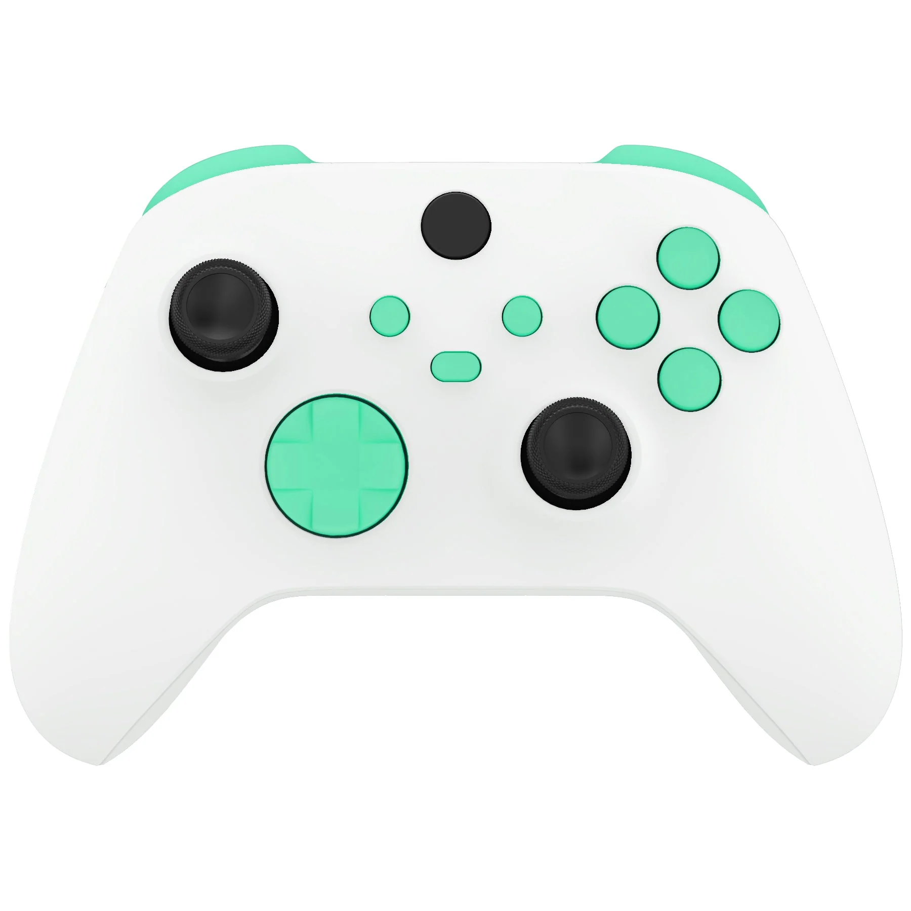 eXtremeRate No Letter Imprint Replacement Full Set Buttons for Xbox Series X & S Controller - Mint Green