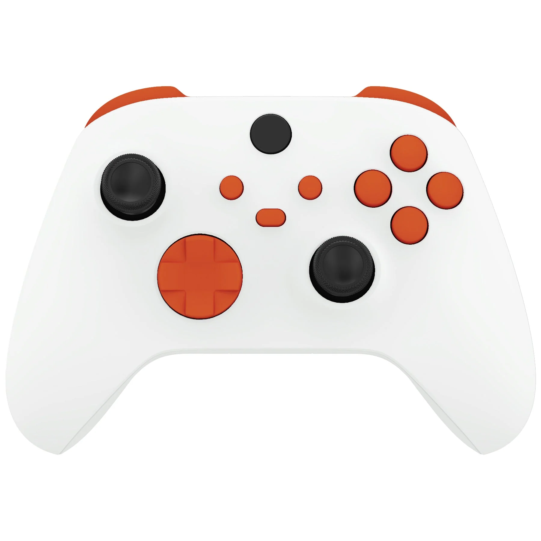 eXtremeRate No Letter Imprint Replacement Full Set Buttons for Xbox Series X & S Controller - Orange
