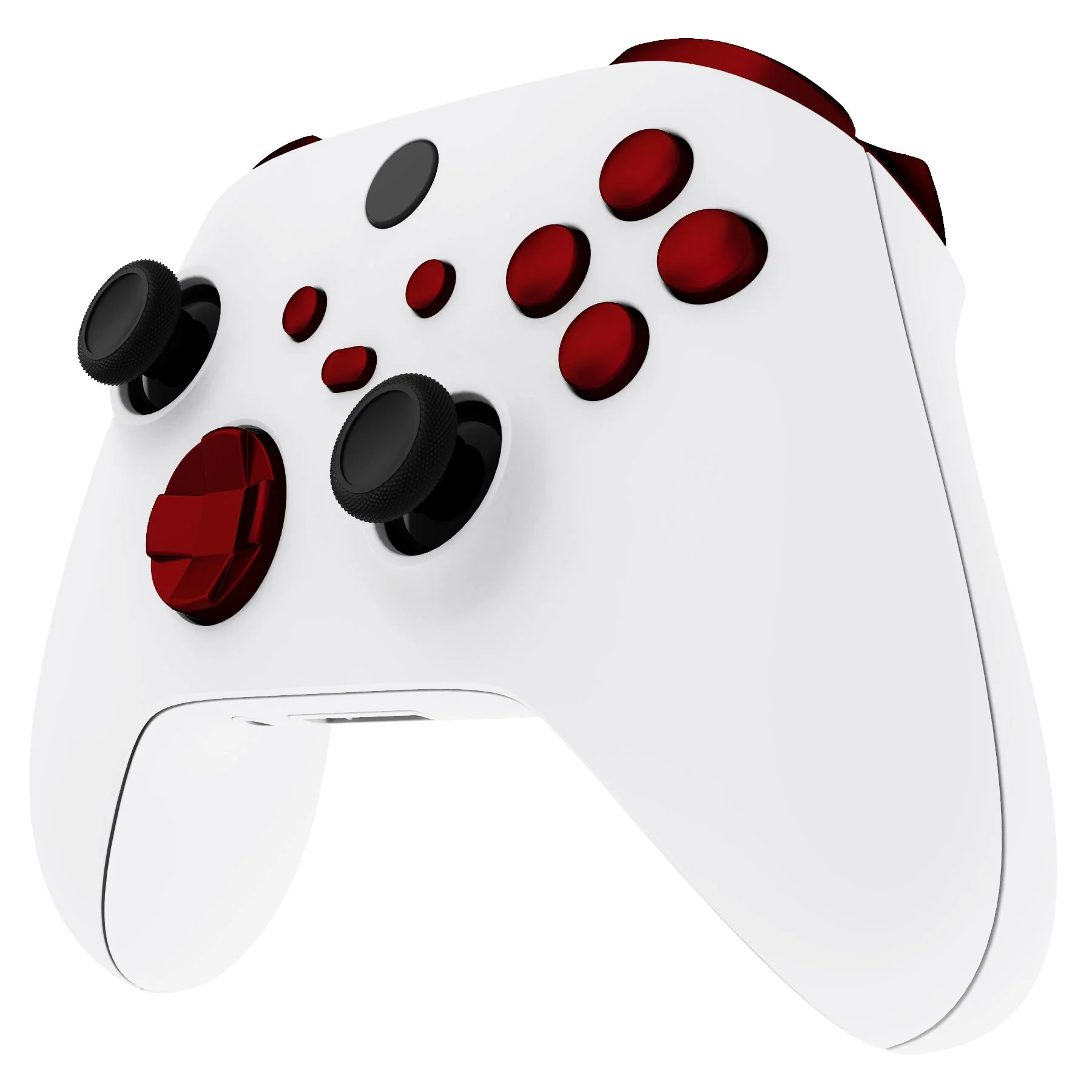 eXtremeRate No Letter Imprint Replacement Full Set Buttons for Xbox Series X & S Controller - Scarlet Red - Image 4