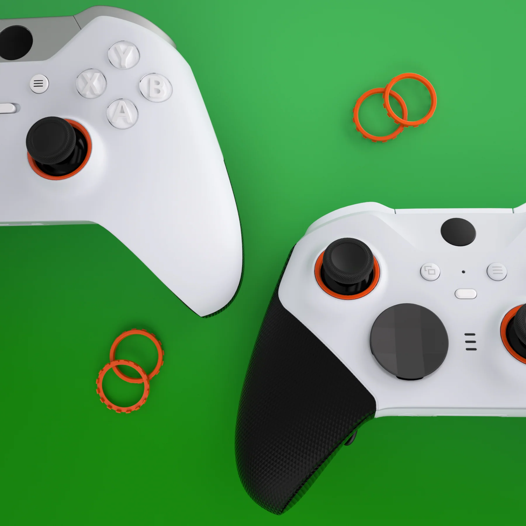 eXtremeRate Custom Accent Rings for Xbox Elite Series 2 Core & for Elite Series 2 & for Xbox One Elite Controller, Compatible with eXtremeRate ASR Version Shell for Xbox Series X/S Controller - Orange - Image 11