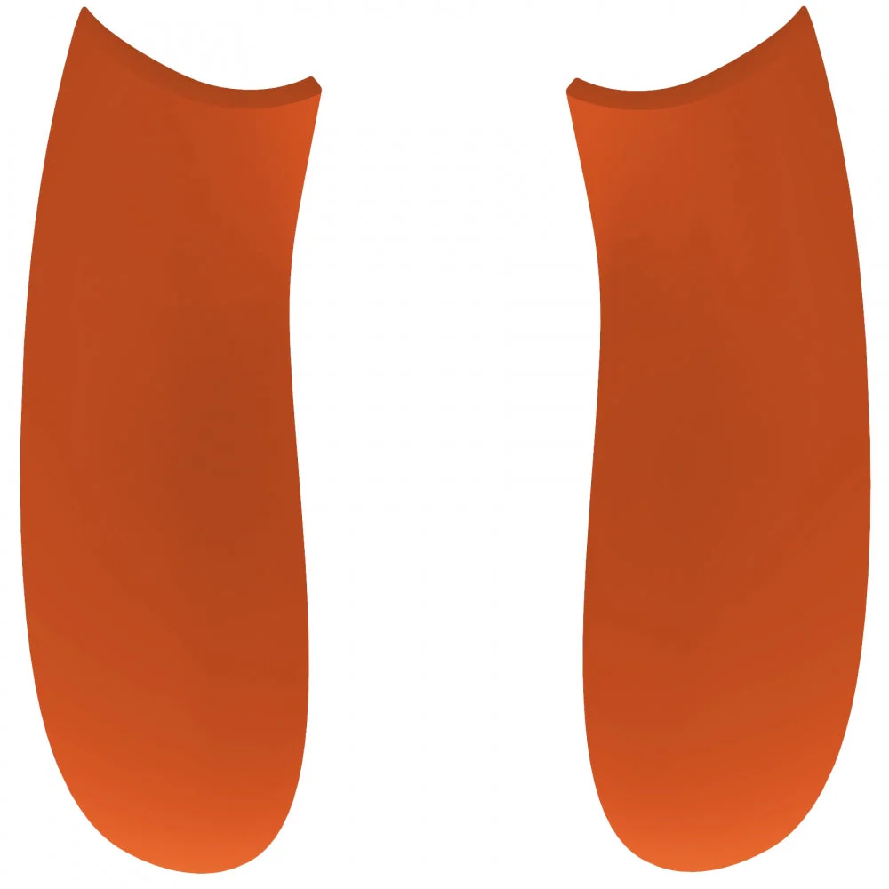 eXtremeRate Replacement Non-Slip Side Rails Grip Back Panels for Xbox Series X & S Controller - Orange - Image 2