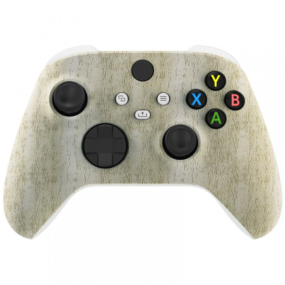 eXtremeRate Replacement Front Housing Shell for Xbox Series X & S Controller - Pine Wood Grain
