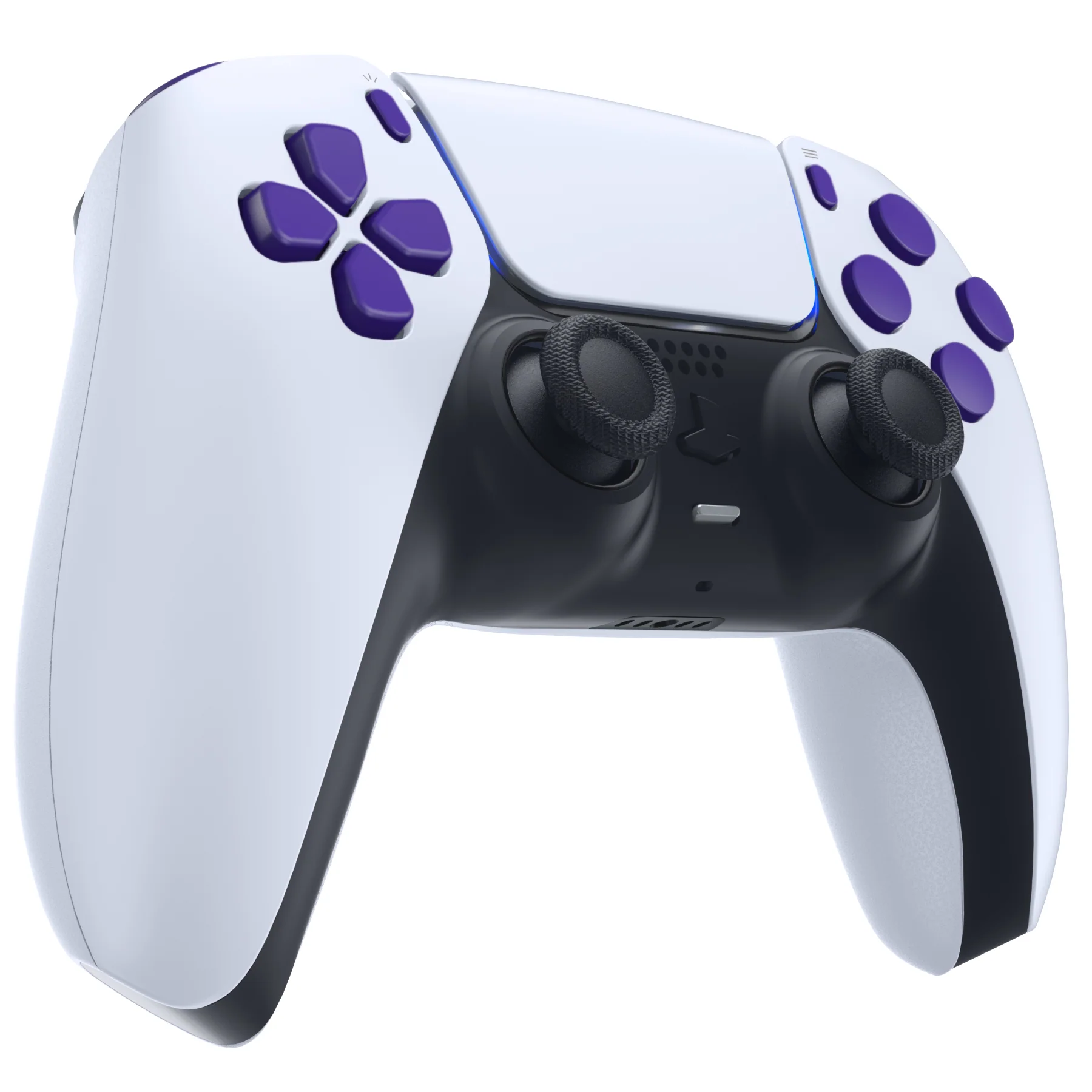eXtremeRate Replacement Full Set Buttons Compatible with PS5 Controller BDM-030/040/050/060 - Purple - Image 6