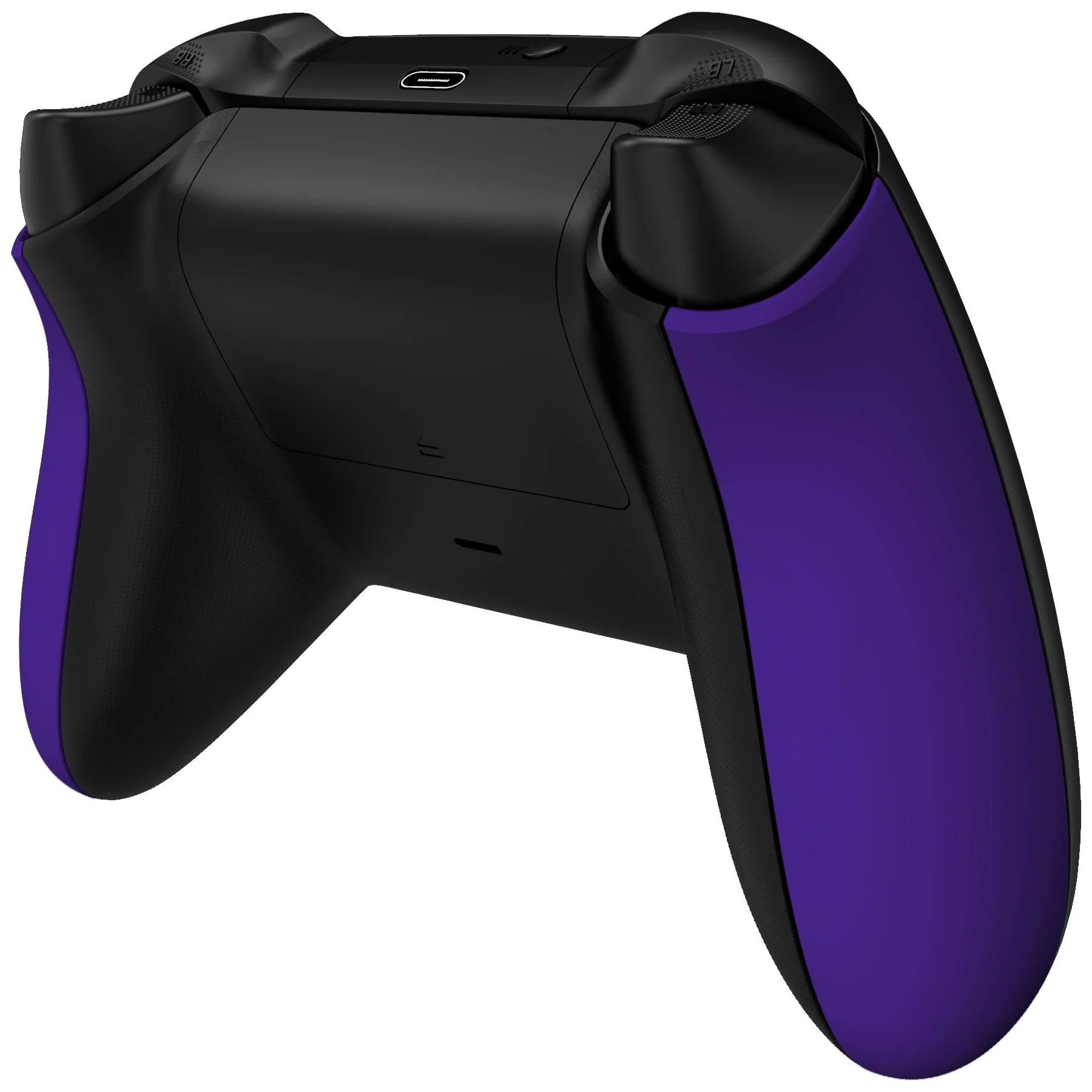 eXtremeRate Replacement Non-Slip Side Rails Grip Back Panels for Xbox Series X & S Controller - Purple