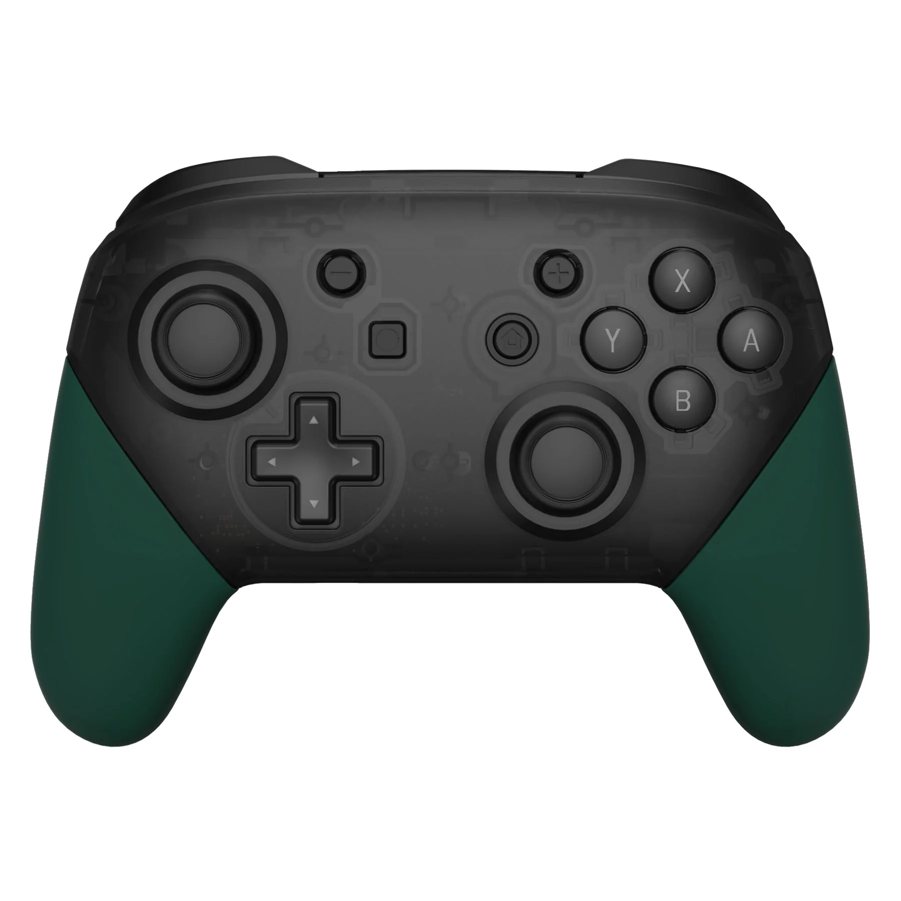 eXtremeRate Replacement Handle Grips for Nintendo Switch Pro Controller - Racing Green