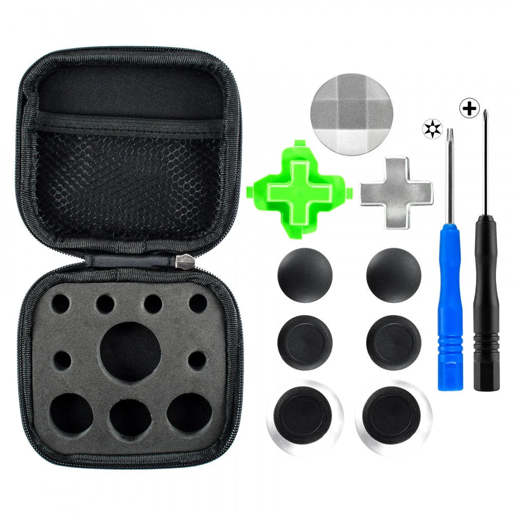 eXtremeRate 11 in 1 Metal Magnetic D-pads & Thumbsticks Joysticks with T8H Cross Screwdrivers for Xbox One Elite Controller