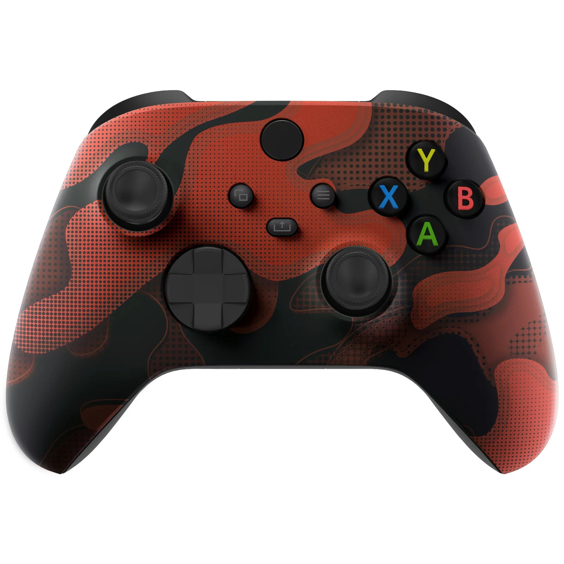 eXtremeRate Replacement Front Housing Shell for Xbox Series X & S Controller - Red Black Camouflage