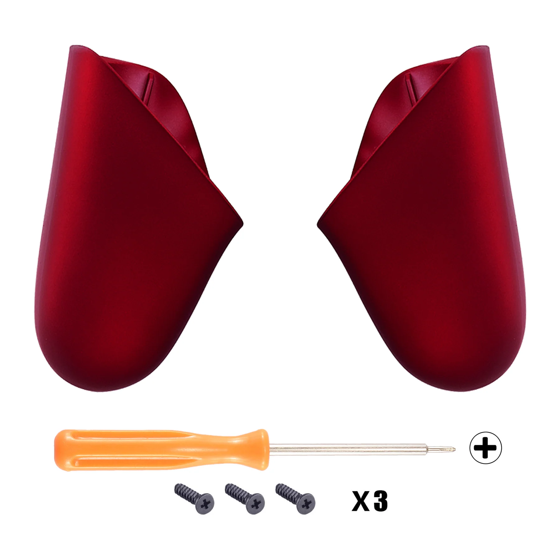 eXtremeRate Replacement Handle Grips for Nintendo Switch Pro Controller - Scarlet Red - Image 2