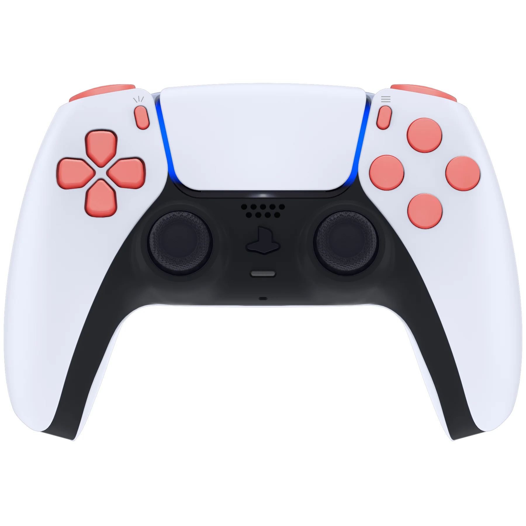 eXtremeRate Replacement Full Set Buttons Compatible with PS5 Controller BDM-010/020 - Coral - Image 2