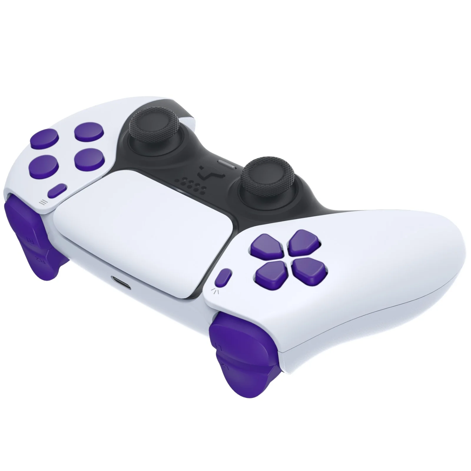 eXtremeRate Replacement Full Set Buttons Compatible with PS5 Controller BDM-010/020 - Purple - Image 6