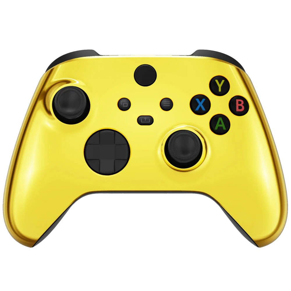 eXtremeRate Replacement Front Housing Shell for Xbox Series X & S Controller - Chrome Gold