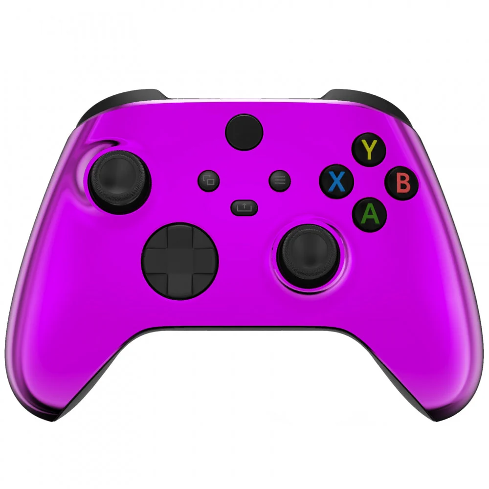 eXtremeRate Replacement Front Housing Shell for Xbox Series X & S Controller - Chrome Purple