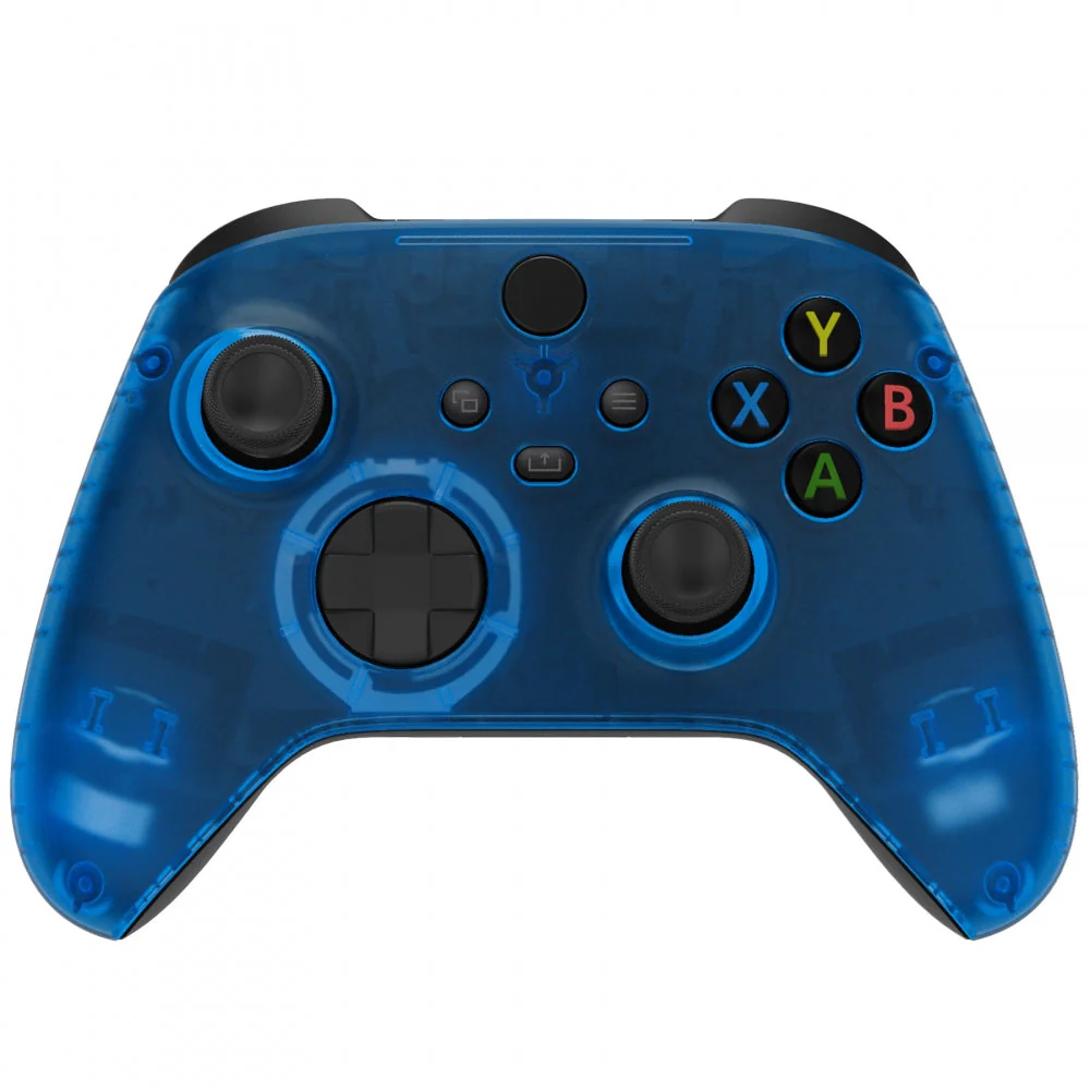 eXtremeRate Replacement Front Housing Shell for Xbox Series X & S Controller - Clear Blue