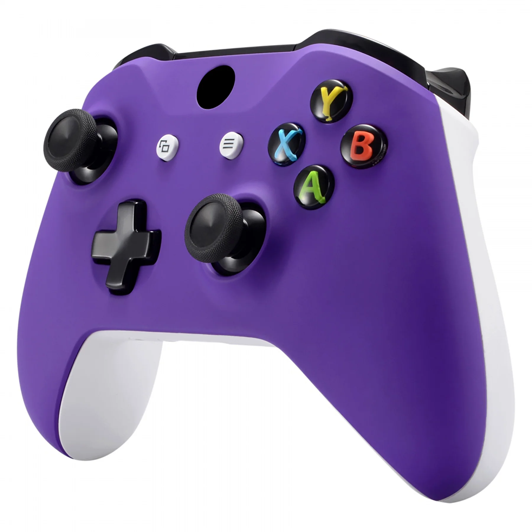 eXtremeRate Replacement Front Housing Shell with Side Rails Panel for Xbox One X & S Controller (Model 1708) - Purple - Image 5