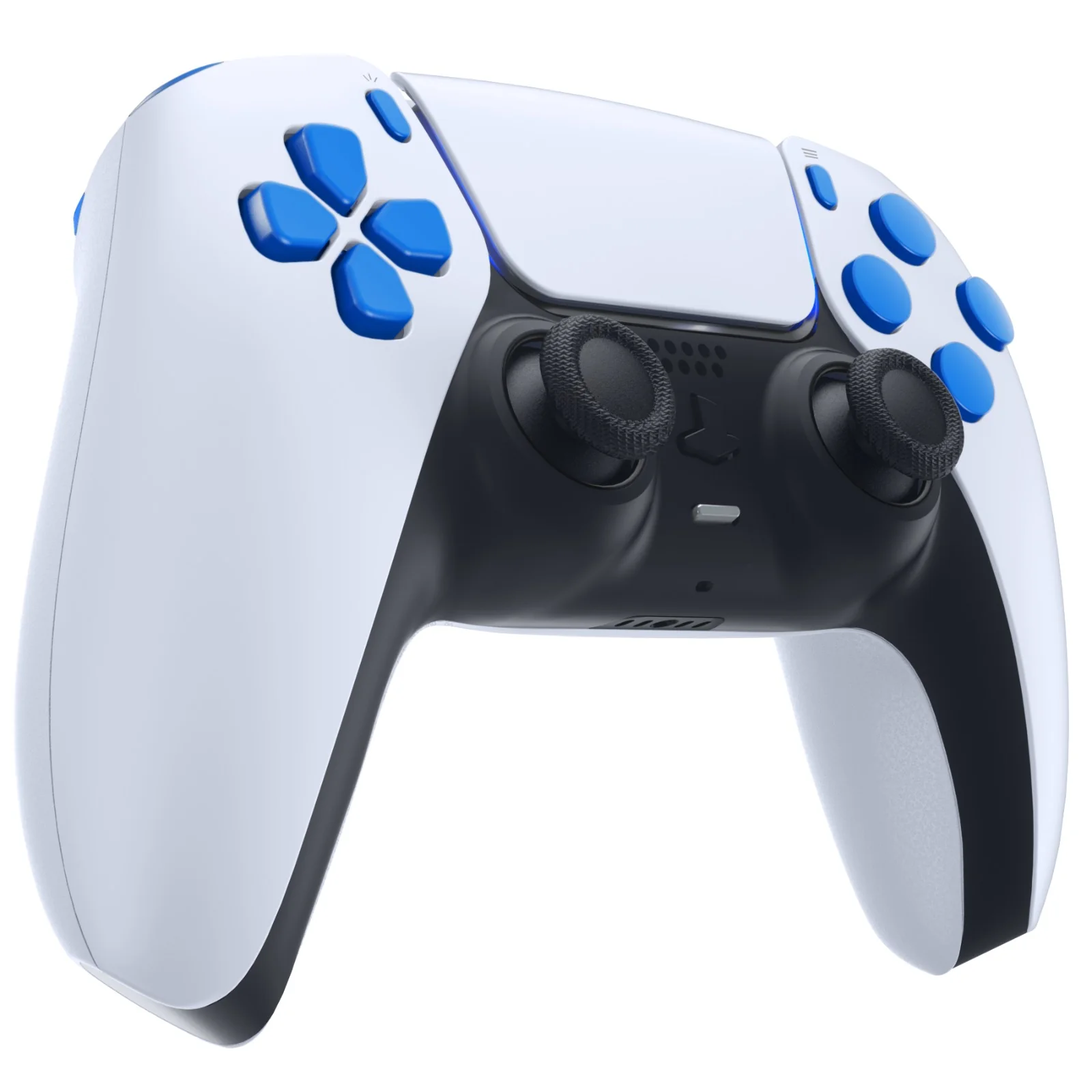 eXtremeRate Replacement Full Set Buttons Compatible with PS5 Controller BDM-010/020 - Blue - Image 5