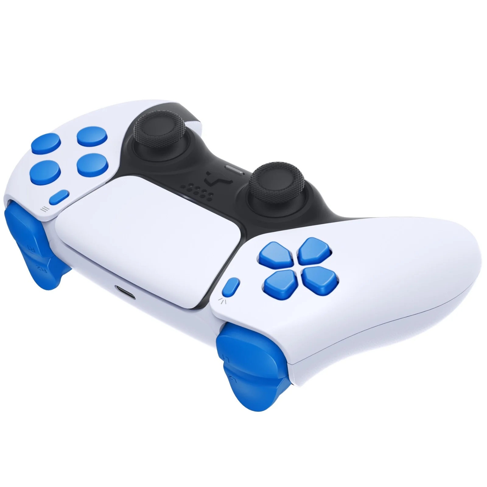 eXtremeRate Replacement Full Set Buttons Compatible with PS5 Controller BDM-010/020 - Blue - Image 6