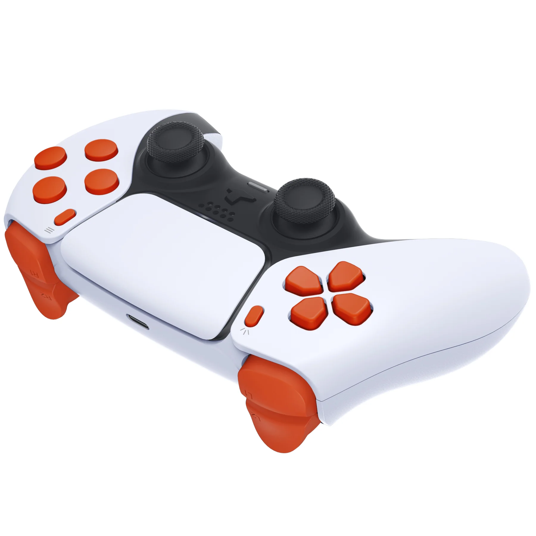 eXtremeRate Replacement Full Set Buttons Compatible with PS5 Controller BDM-010/020 - Orange - Image 6
