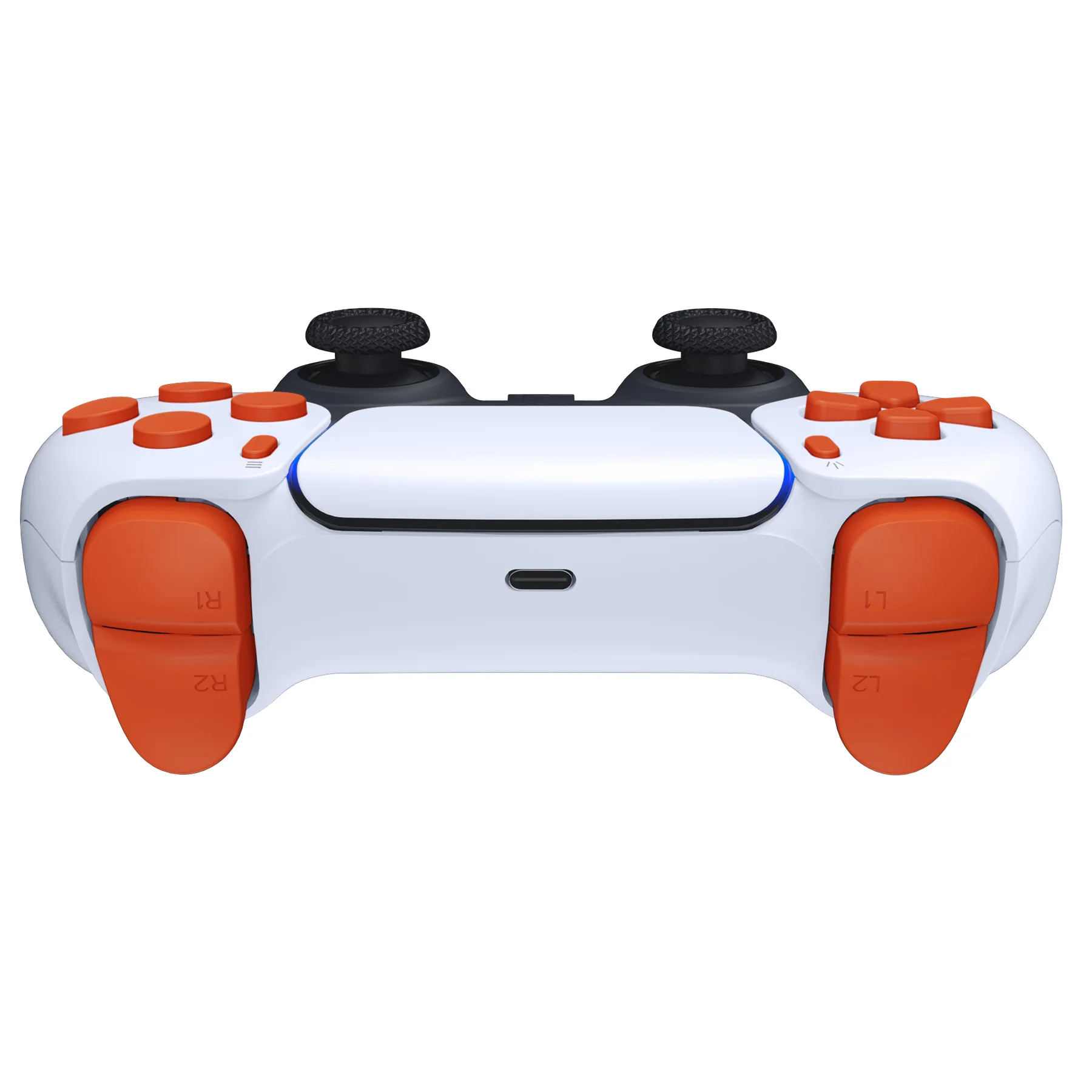 eXtremeRate Replacement Full Set Buttons Compatible with PS5 Controller BDM-010/020 - Orange - Image 7