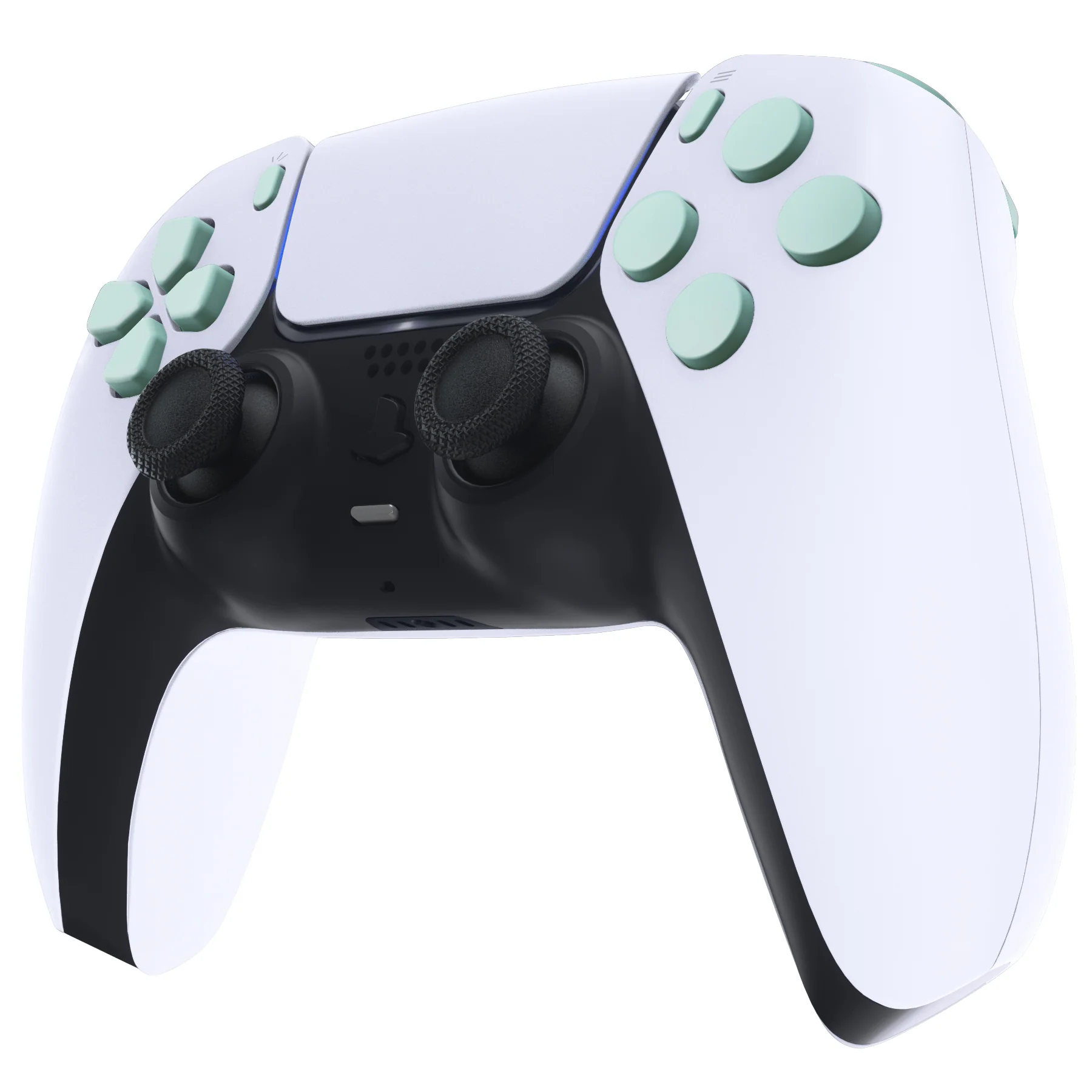 eXtremeRate Replacement Full Set Buttons Compatible with PS5 Controller BDM-030/040/050/060 - Light Cyan - Image 5