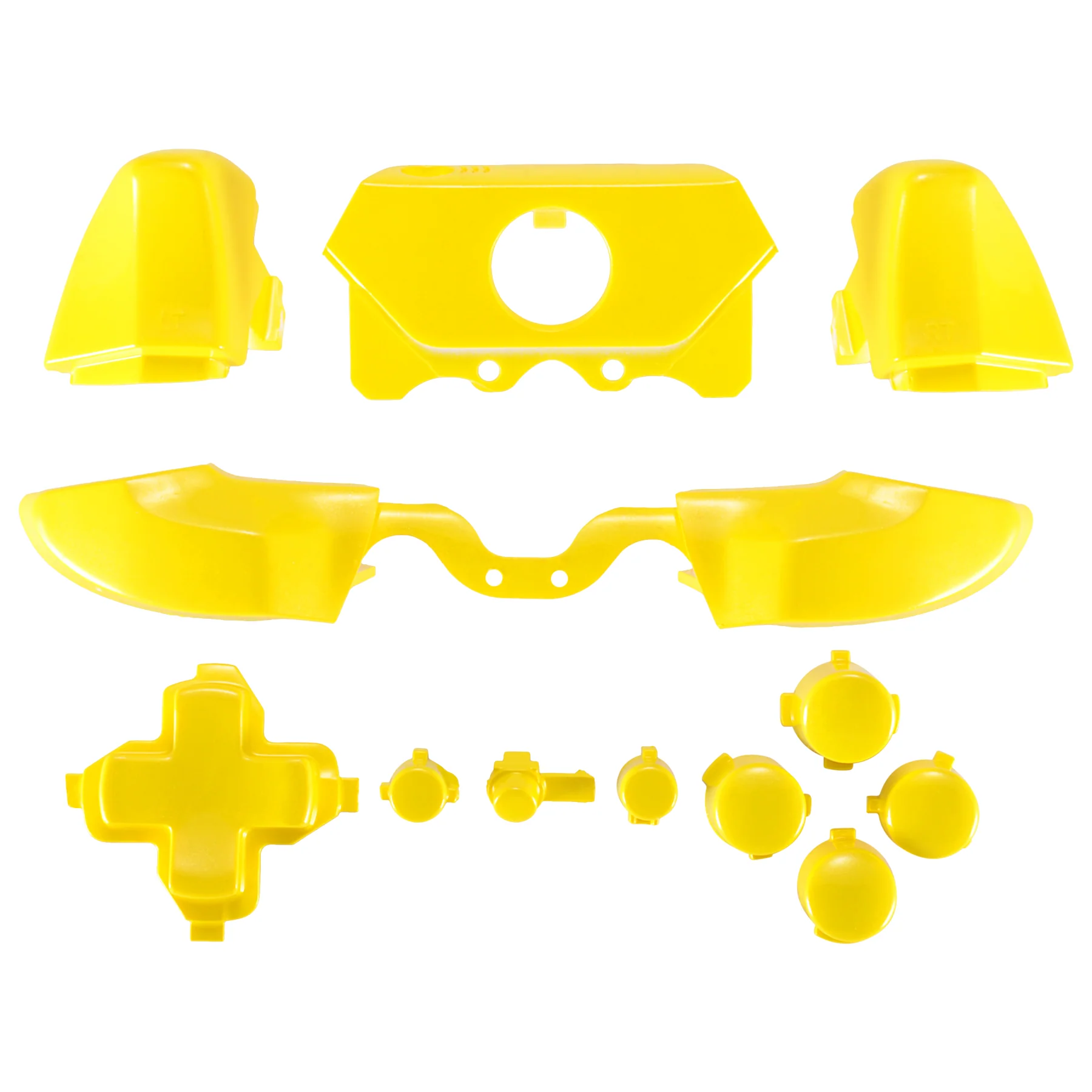 eXtremeRate Replacement Full Set Buttons for Xbox One Standard & Xbox One Elite V1 Controller - Lime Yellow