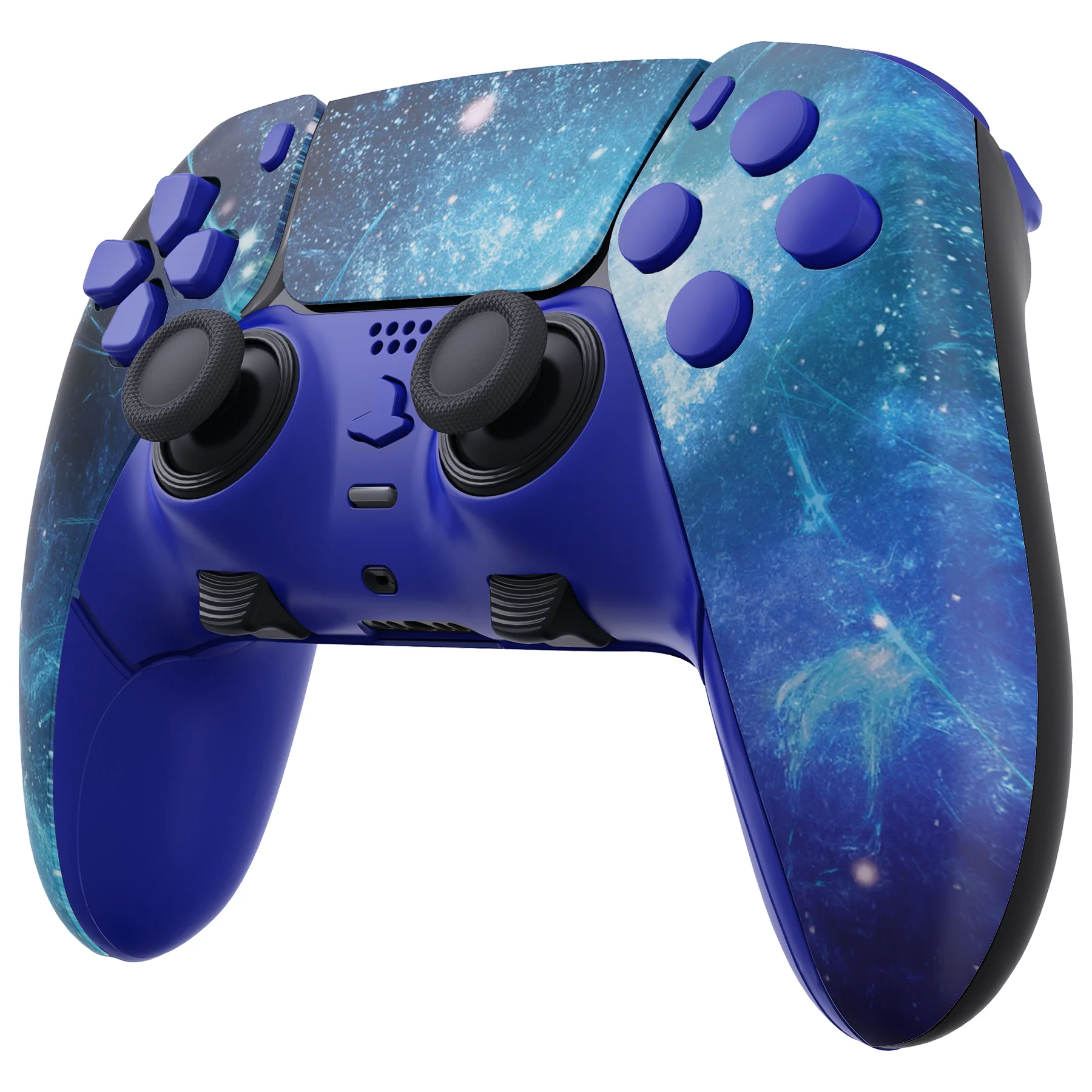 eXtremeRate Replacement Full Set Shells with Buttons Compatible with PS5 Edge Controller - Blue Nebula - Image 5